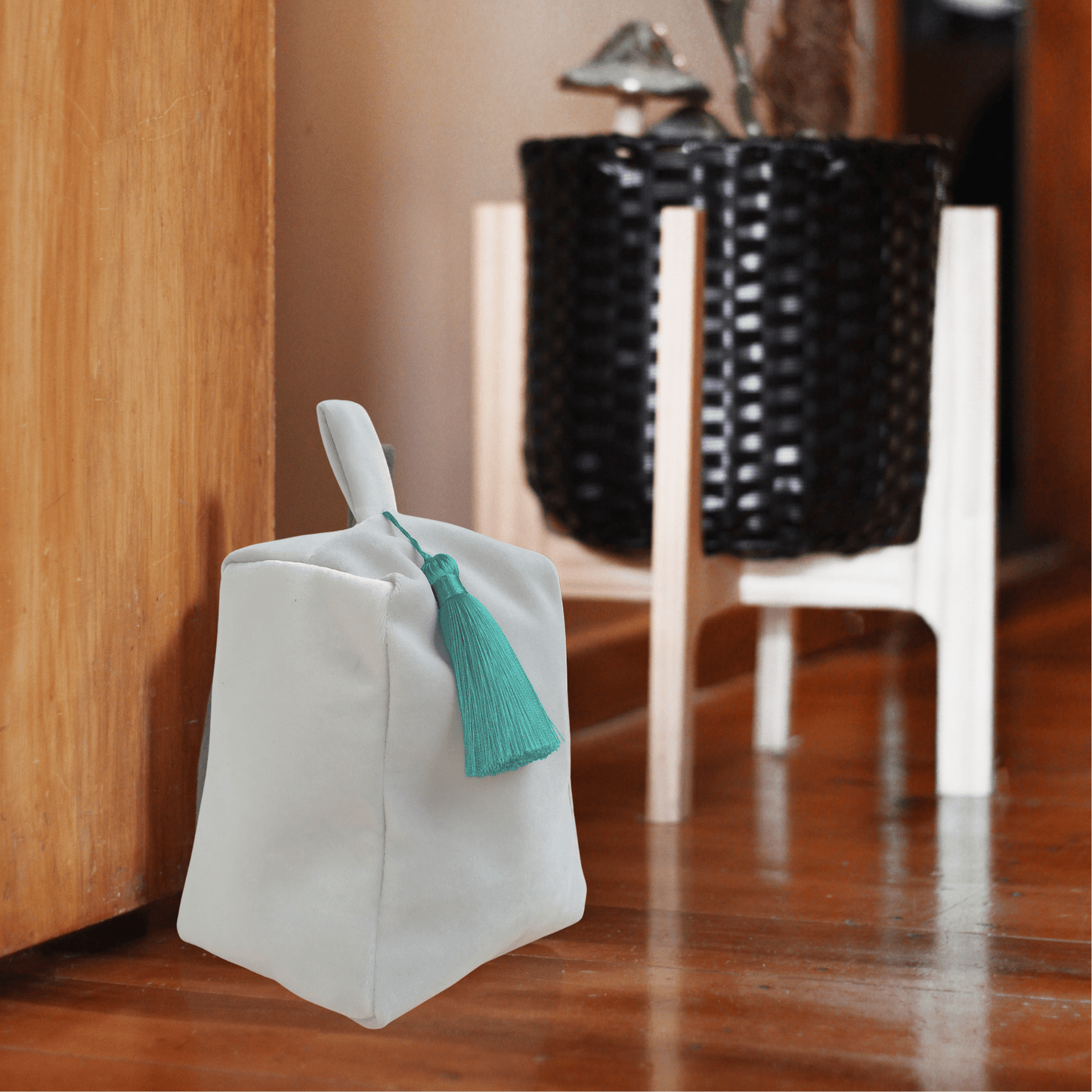 Door Stop (Smoke & Teal)