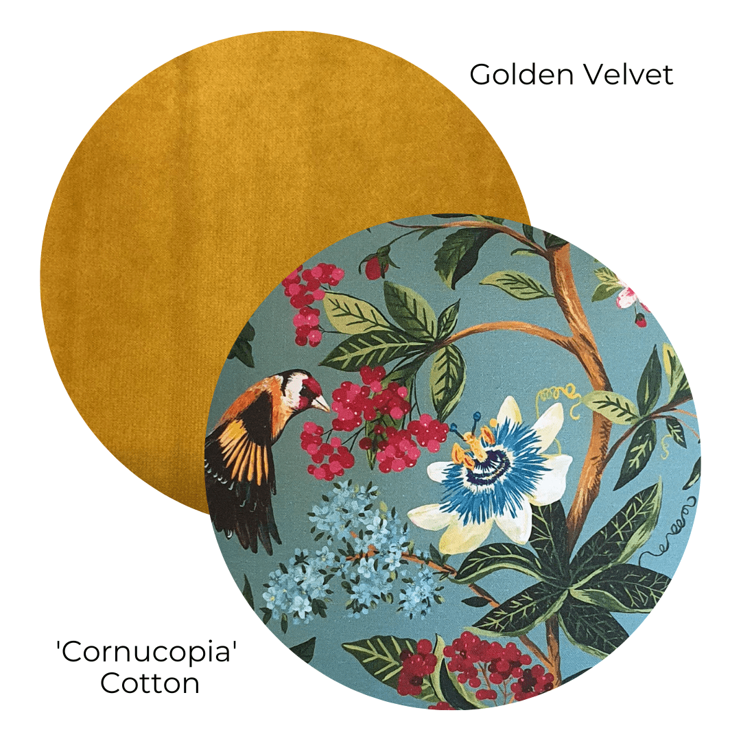 Golden Cornucopia Cushion Duo
