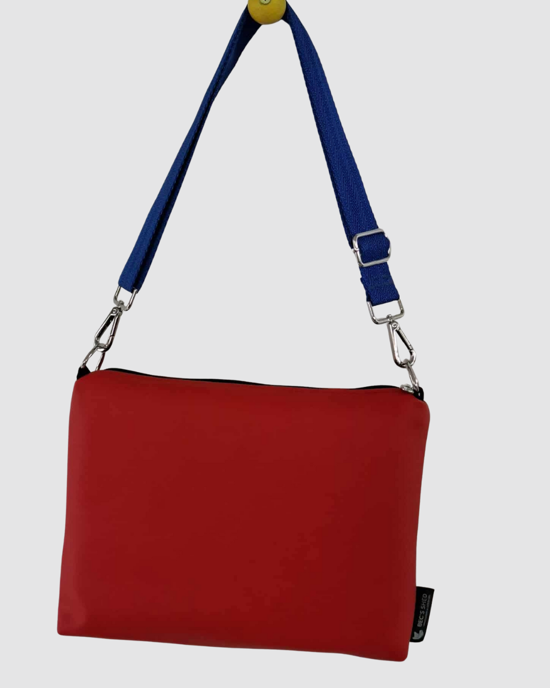 Vinyl Handbag - Fire Engine Red