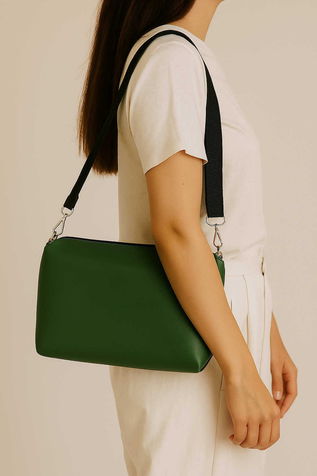 Vinyl Handbag Strap - Black