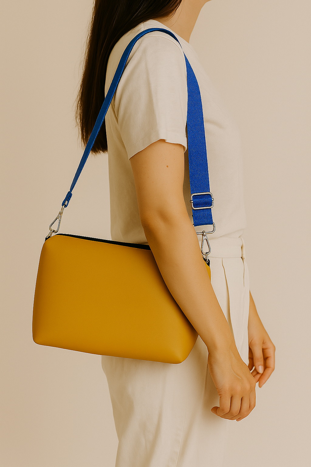 Vinyl Handbag Strap - Black