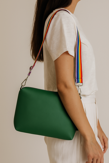 Vinyl Handbag - Green