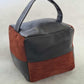 Leather Door Stop (Black and Brown Suede)