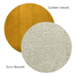 Gold and Cream Cushion Duo