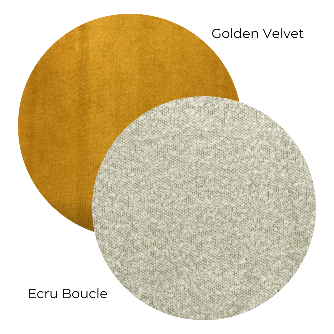 Gold and Cream Cushion Duo