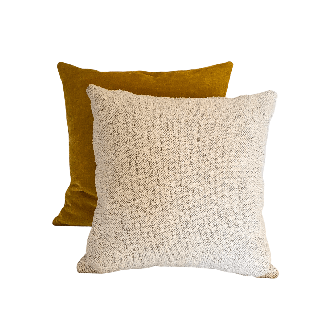 Gold and Cream Cushion Duo