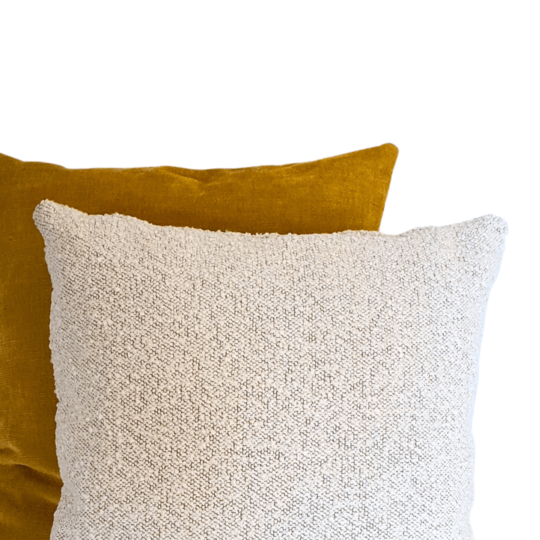 Gold and Cream Cushion Duo