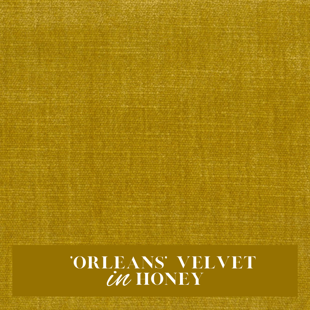Half Moon Rising: 'Orleans' Velvet in Honey