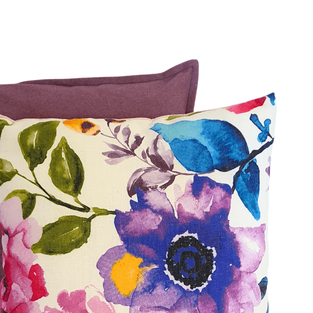Pink Floral Cushion Duo