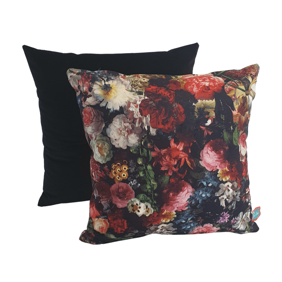 Scarlet Velvet Cushion Duo
