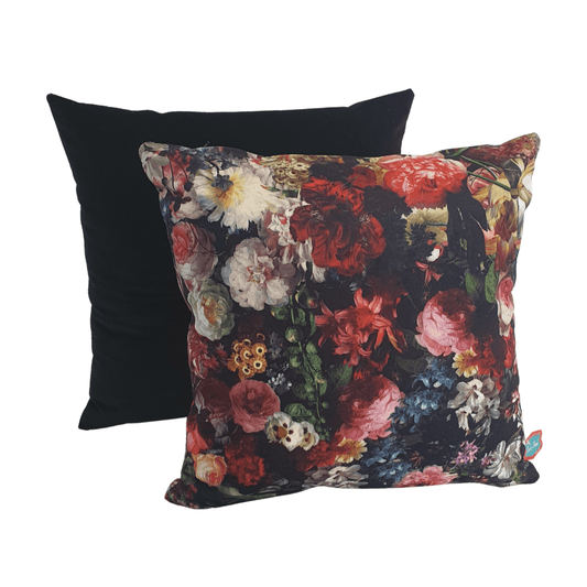 Scarlet Velvet Cushion Duo